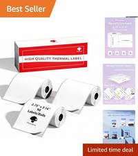 Durable Self-Adhesive Thermal Labels - 3 Rolls, Ideal for Mailing & Addressing picture