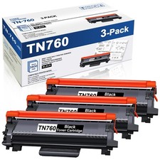 3x TN760 TN730 Toner Cartridge Replacement for Brother TN 760 MFC-L2730DW picture