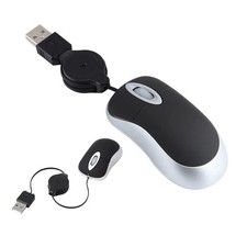 Mini USB Mouse 4-70CM Extension Cords Optical Mice 3 Buttons Computer - PURPLE picture