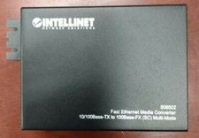 INTELLINET 506502 FAST ETHERNET MEDIA CONVERTER 10/100BASE-TX TO 100BASE-FX picture