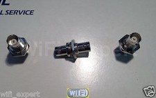 1 BNC female to BNC female Nut Bulkhead In Series RF Cable Adapter Connector USA picture
