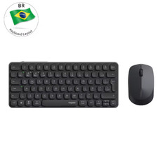 Rapoo E9050L ABNT2 Bluetooth Wireless Keyboard Multi Device Black picture