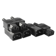 3Pair AC250V 10A 3P Panel Mount IEC320 C14 Socket C13 Adapter Connector picture