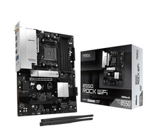 ASRock B550 Rock WiFi ATX Motherboard, AM4 Socket for Ryzen 3000-5000 CPUs, D... picture