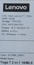 Lenovo Yoga 7 2-in-1 Intel Core ULT7_155U picture