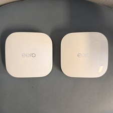2x eero Pro 6E S010001 Mesh WiFi Routers – Tested Working – Frontier picture