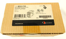 Siemon MX5-F09 MAX Outlet UTP, Category 5e, RJ45, Flat, Orange - BOX OF 20 picture