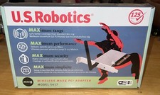 NIB U.S. Robotics USR5417 Wireless Maxg PCI Adapter Model 5417 SEALED BRAND NEW picture
