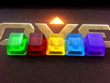 Pure Resin Transparent Backlit Keycap R4 OEM for Cherry MX Mechanical Keyboard picture