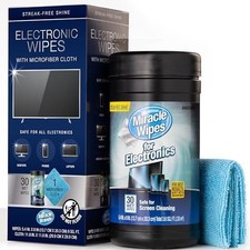 MiracleWipes for Electronics Cleaning - Screen Wipes Designed for TV picture