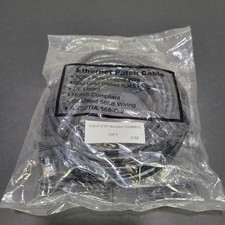 30 Ft Cat6 UTP Ethernet Network Patch Cable Black Booted 550MHz  01M picture