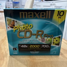 Maxell Photo CD-R Pro 700mb Professional Quality 10 Pack Disc  Brand NEW SEALED picture