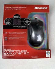 Microsoft IntelliMouse Explorer 3.0 Optical 8000 DPI 5-Button USB/PS/2 Gray NOS picture