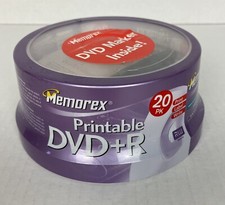 Memorex DVD+R 16x 4.7GB 20 Pack Spindle Printable BRAND NEW picture