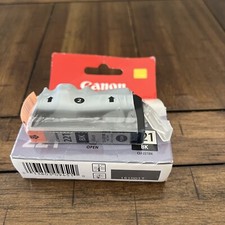 z. 2 Genuine Canon CLI-221BK 221 OEM Black Ink Cartridge picture