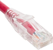 Patch cord cat6 clear boot 3 red picture