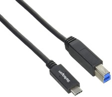 StarTech.com USB C to USB B Printer Cable – 6 ft / 2m – USB C Printer Cable – US picture