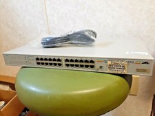 Allied Telesyn AT-8124XL V2 ethernet switch w/ new power cable picture