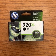 HP 920XL Black Ink Cartridge NEW 920XL Genuine OEM Sealed - EXP: March 2024 picture