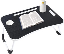 Folding Lap Desk, Adjustable Laptop Bed Table, Versatile Lap Standing Desk for B picture