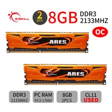 G.Skill Ares 16GB Kit 2x 8GB DDR3 OC 2133MHz PC3-17000U PC Gaming Memory RAM AB picture