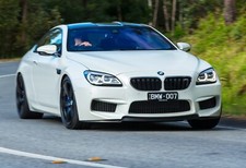 Cars bmw m6 coupe competition package au spec f13 white Desk Mat Stitched picture