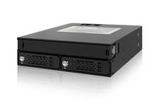 ICY DOCK Full Metal 2 2x SAS/SATA SSD mit Schloss + Slim-ODD, MB994IKO-3SB picture