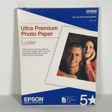 Epson Ultra Premium Luster Photo Paper 8.5x11 67 lb Inkjet 50 Sheets S041405 picture