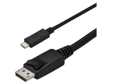 4Xem 4XUSBCDISPCBL6 6FT USB-C to DisplayPort Cable - Active - Black picture
