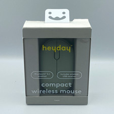 heyday Compact Wireless Mouse Green Bluetooth 5.1 USB Receiver Laptop PC New picture