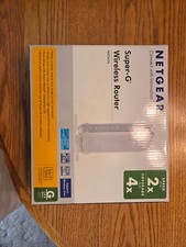 NETGEAR SUPER-G WIRELESS ROUTER MINT IN BOX WGT624 picture
