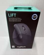 Logitech Lift Vertical Ergonomic Wireless Mouse Bluetooth USB Receiver Black picture