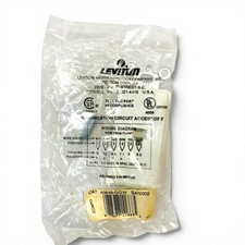 Leviton 40649-W Phone Jack Decora Insert 6P4C Screw Terminals, White picture