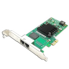 Gigabit Dual Ethernet Server PCIe2.0 x1 1Gb NIC 2X RJ45 Intel I350T2V2BLK picture