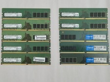 Lot of 10 Micron 8GB DDR4-2666 Desktop RAM. Tested Good. May have minor nicks. picture