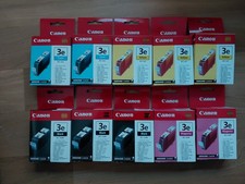 Expired Canon 3e ink - 2 Cyan, 3 Yellow, 3 Black, 2 Magenta (ca. 2010 exp date) picture