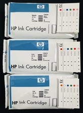 Lot Of 3- HP 70 ( C9452A - C9457A - C9453A ) Cyan / Green / Magenta - No Box picture