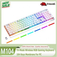 ZIYOULANG M104 Tri-Mode Wireless RGB Gaming Keyboard 104 Keys Membrane For PC picture