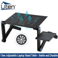 Adjustable Laptop Stand Ergonomic Laptop Holder Height with Cooling Fan Portable picture