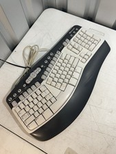 Microsoft Natural MultiMedia Keyboard 1.0A PS/2 Wired White Grey RT9470 Working  picture