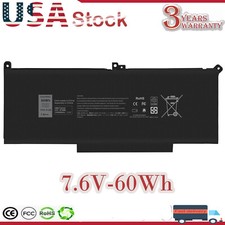 E7280 Battery for Dell Latitude 12/13/14 E7290 E7380 E7390 E7480 E7490 F3YGT US picture