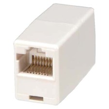 RJ45 Telephone Phone Line Cord Cable Coupler Adapter Connector Joiner Straight picture