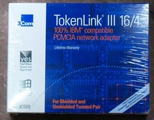 3COM Tokenlink III 16/4 PCMCIA 32bit Cardbus Network Adapter 3C689 Windows - NEW picture