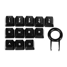 12 PCS Performance Gaming Keycaps For RomerG Switch G413 G910 Black picture