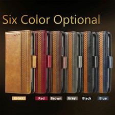 Flip Splice Leather Card Wallet Cover Case For A17 A57 A16 A36 A56 A23 A25 picture
