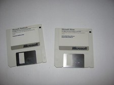 Vintage Microsoft Mouse & Microsoft Paintbrush DISKS Double sided copyright 1987 picture