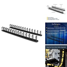 StarTech CMVER40UD 40U Vertical Server Rack Cable Manager 2-Pack 3ft picture