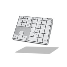 Macally Bluetooth Number Pad for Laptop - Rechargeable Wireless Numeric Keypa... picture