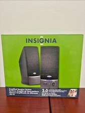 Insignia 2.0 Two Piece Stereo Speaker System Amplified Speaker System NS-22 picture
