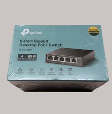 TP-Link 5-Port Gigabit Desktop 4-Port PoE+ 65W QoS IGMP RJ45 Switch TG-SG1005P picture